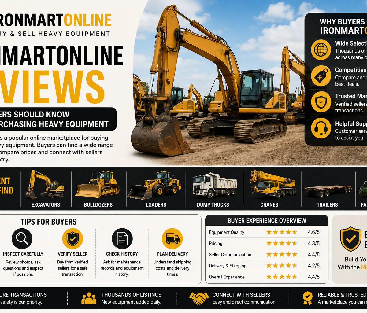 Ironmartonline Reviews: What Buyers Should Know Before Purchasing Heavy Equipment
