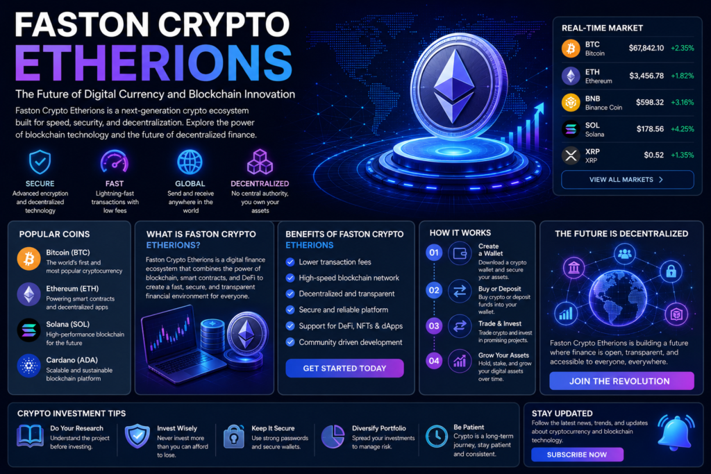 Faston Crypto Etherions – Exploring the Future of Digital Crypto Technology