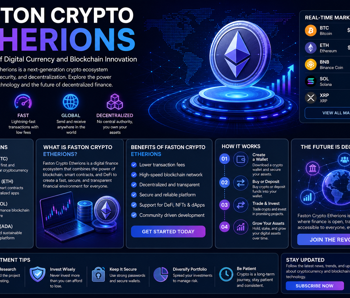 Faston Crypto Etherions – Exploring the Future of Digital Crypto Technology